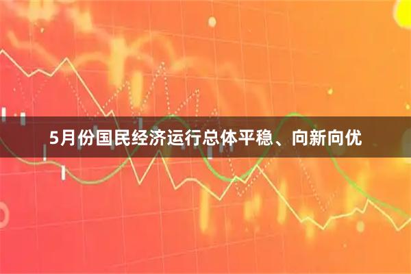 5月份国民经济运行总体平稳、向新向优